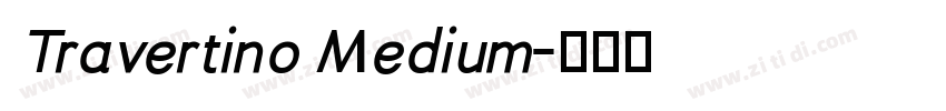 Travertino Medium字体转换